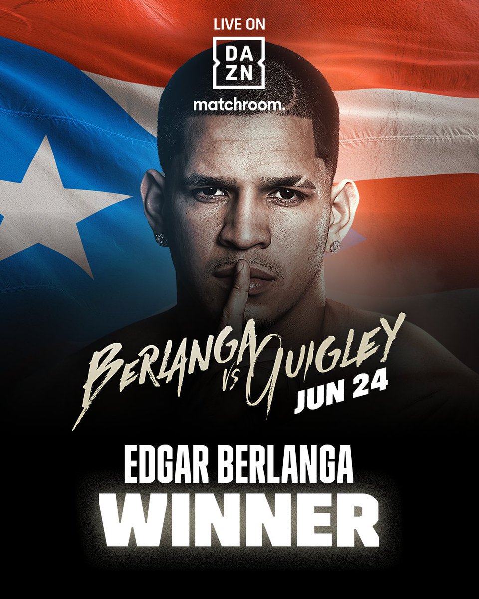 Edgar Berlanga defeats Jason Quigley by UD and improves to 21-0 🇵🇷

#BerlangaQuigley