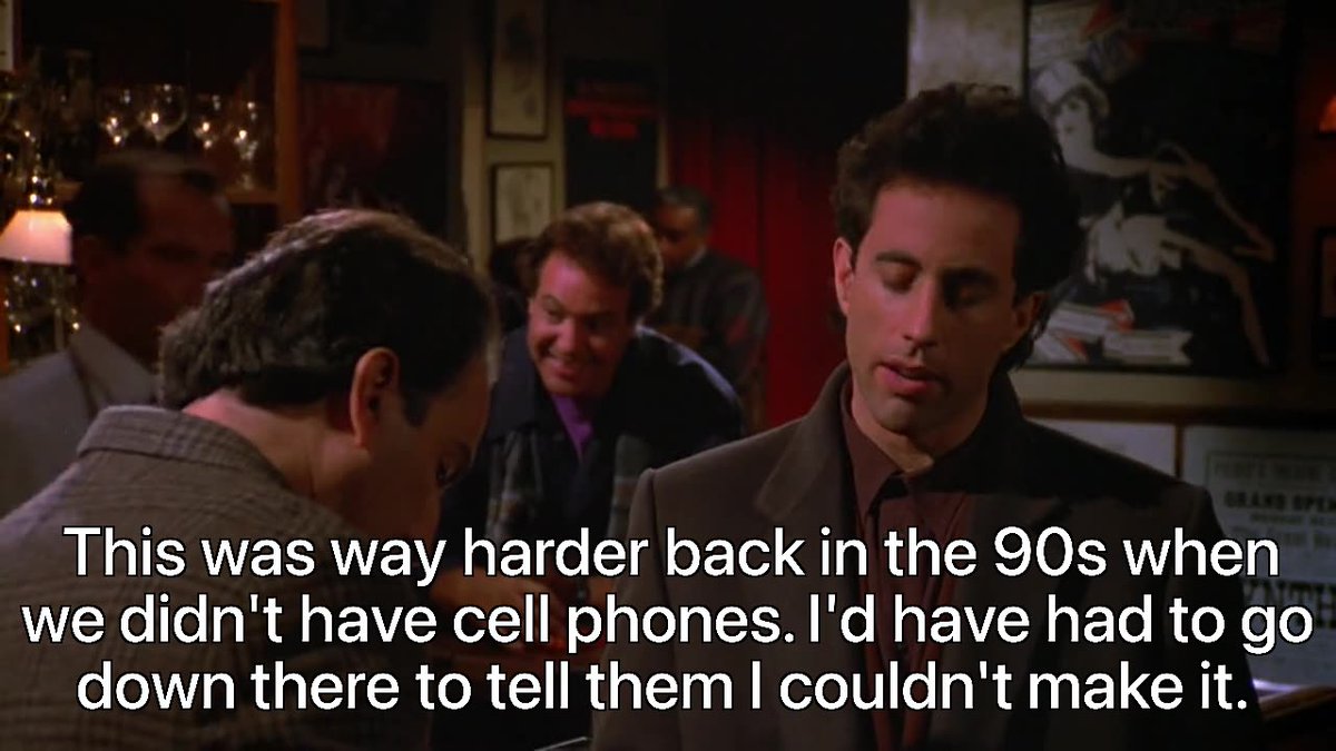 If Seinfeld was done in the present day