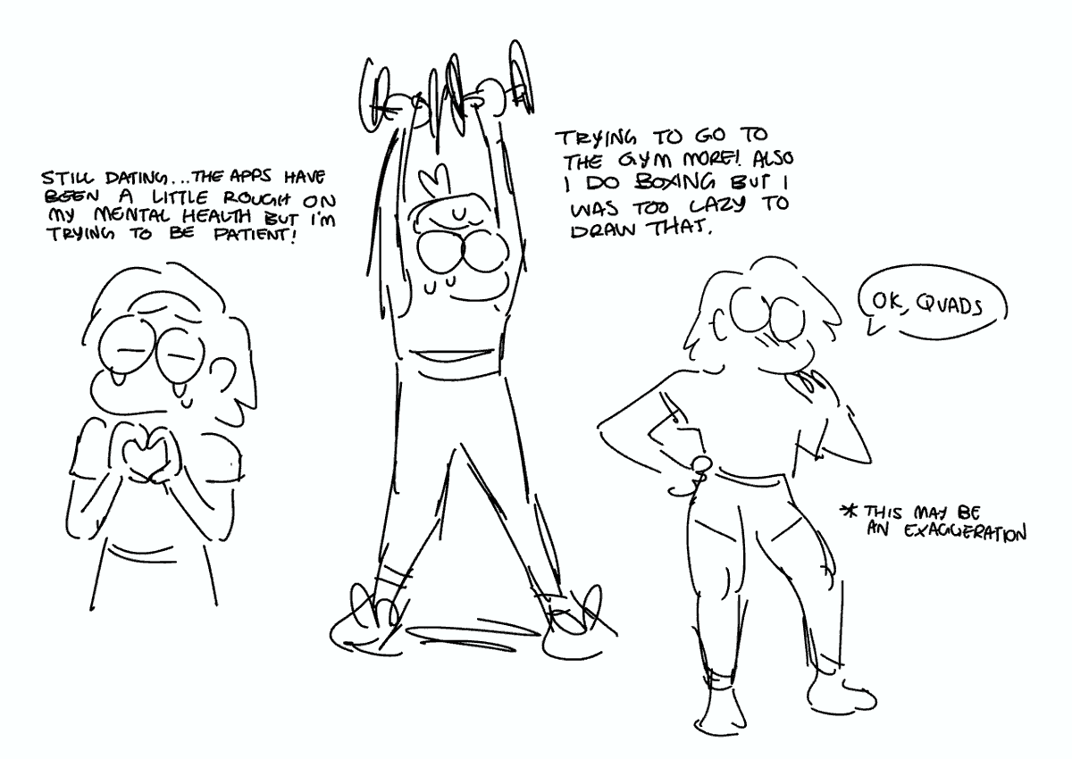 some life update doodles P : i kinda miss making journal comics but i dont have that much going on these days haha