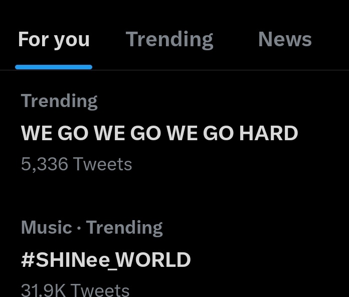 WE GO WE GO WE GO HARD 
#SHINee_WORLD