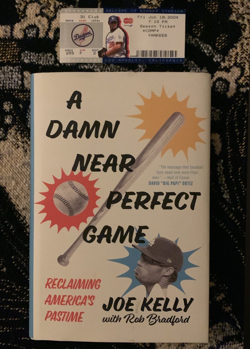 a damn near perfect game (reclaiming america’s pastime) by joe kelly w/ rob bradford was such a cool & fun read. highly recommend this to all baseball fans! https://t.co/0S0yz6ogMy