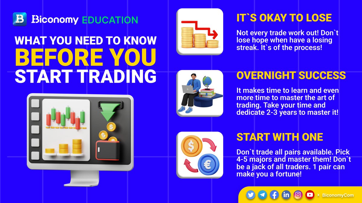 📚 #BICONOMY EDUCATION🚀

Check out what you need to know before start trading for the maximum chances of success 🔥

Follow us & grow your knowledge🚀

#BiconomyExchange #BIT #Crypto #Trading #Cryptocurrency #Bitcoin #BTC #ETH #Altcoins #CryptoTrading