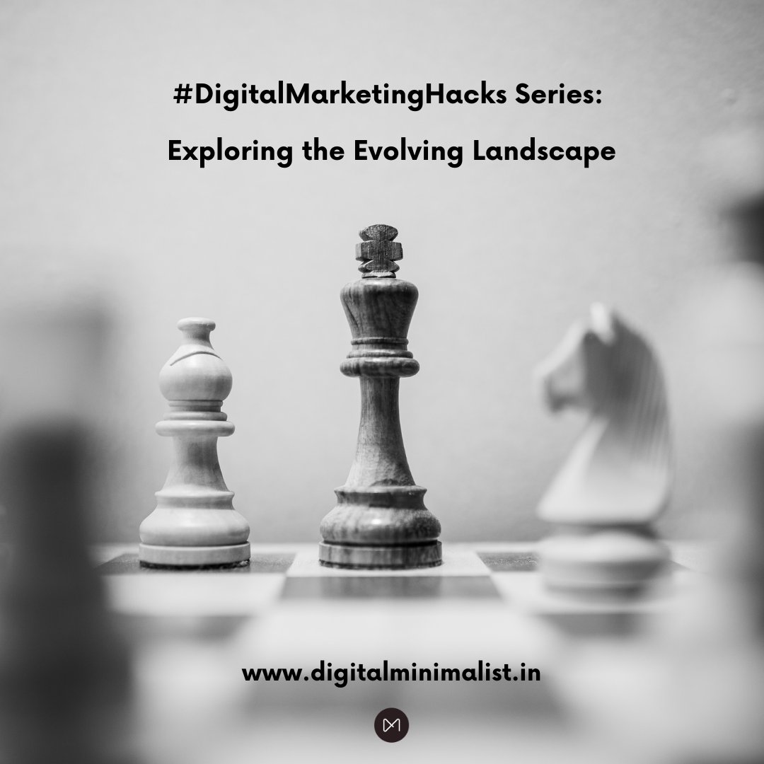 dgtlminimalist's tweet image. We&apos;re absolutely thrilled to announce the launch of our 10-part #DigitalMarketingHacks series. In this series, we&apos;re going to share some highly effective and  often underutilized strategies that we&apos;ve honed over the years to help  businesses thrive in the digital landscape. 🎯