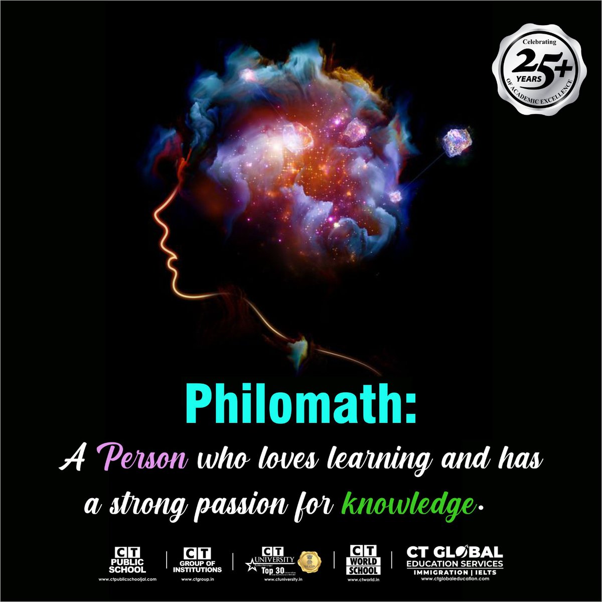 ctpublicschool's tweet image. In today&apos;s fast-paced world, philomaths can be valuable. 
With technology and information constantly evolving, those who love learning can stay ahead of the curve and adapt to evolving changes quickly.
#ctgroup #morningpost #philomath #goals #success #ctu #ctws #ctps