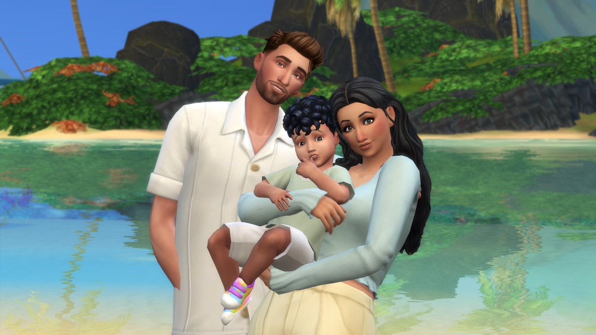 MossRoze's tweet photo. lil family pic before Max ages up 🥹 here we have Edith Goth, Knox Greenburg, &amp; their little guy Max #ts4 https://t.co/L1XXbad5yl