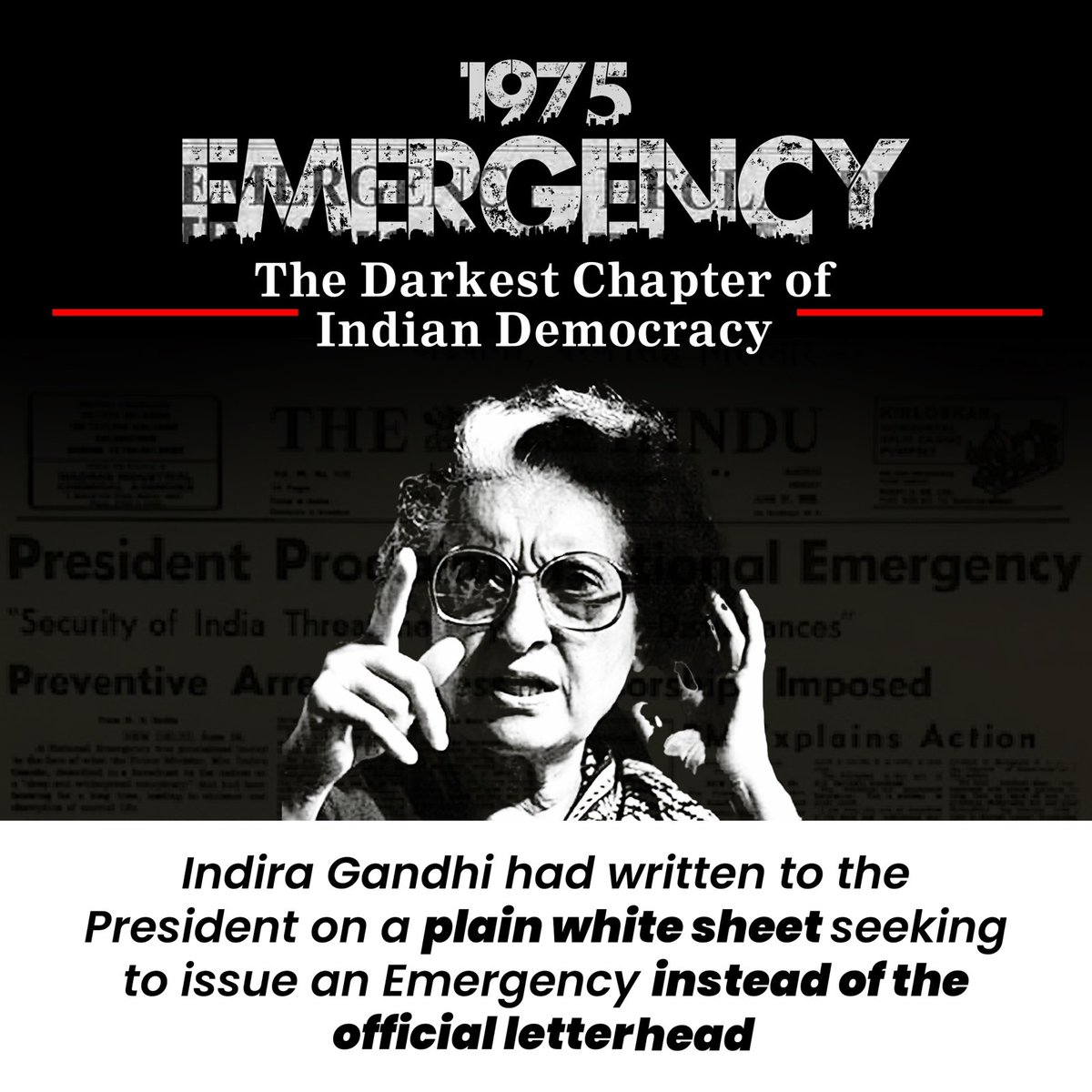 _royabhijit's tweet photo. dictatorial enterprise with zero democratic temperament.
Biggest example is their attempt to tample all the democratic institutions exactly 48 years ago.

#DarkDaysOfEmergency https://t.co/pK6CIiPOlb