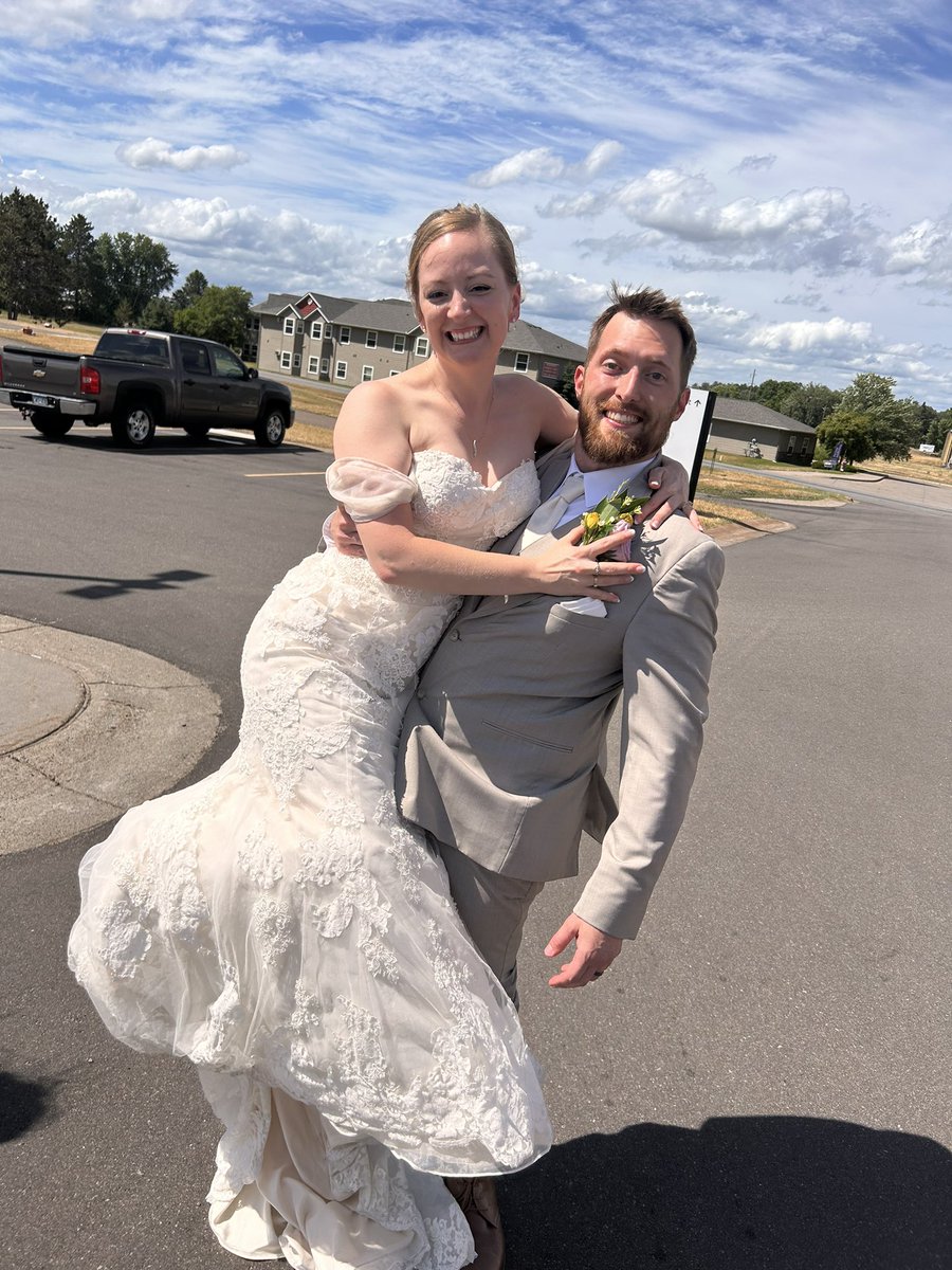 These two! Met in the ER and had a wedding photo taken in the ER parking lot /helipad love you guys! 🥰