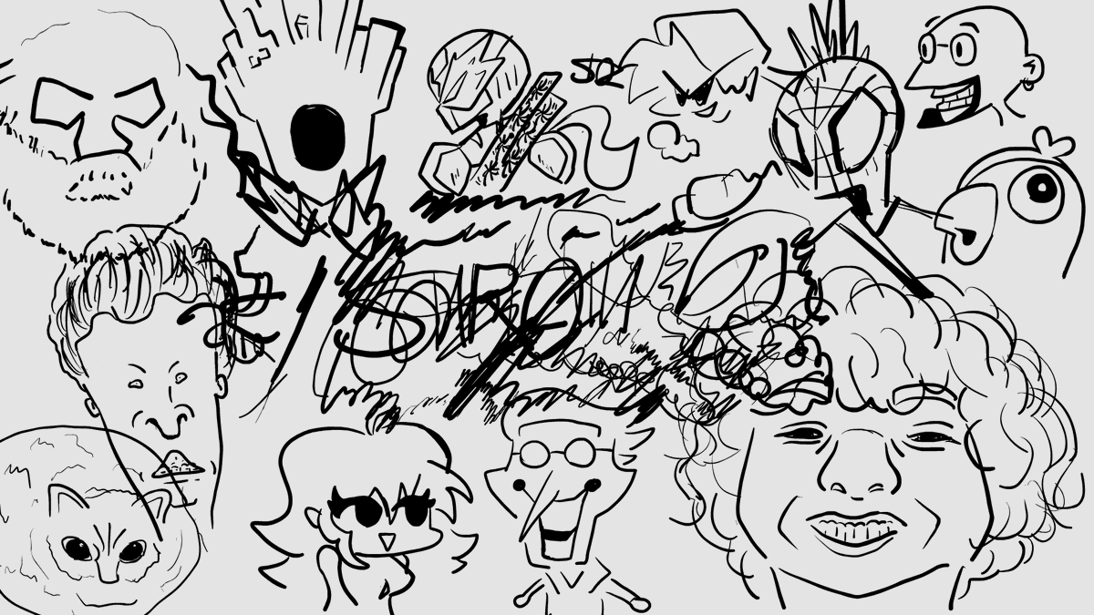 Collection of doodles with this huion pen