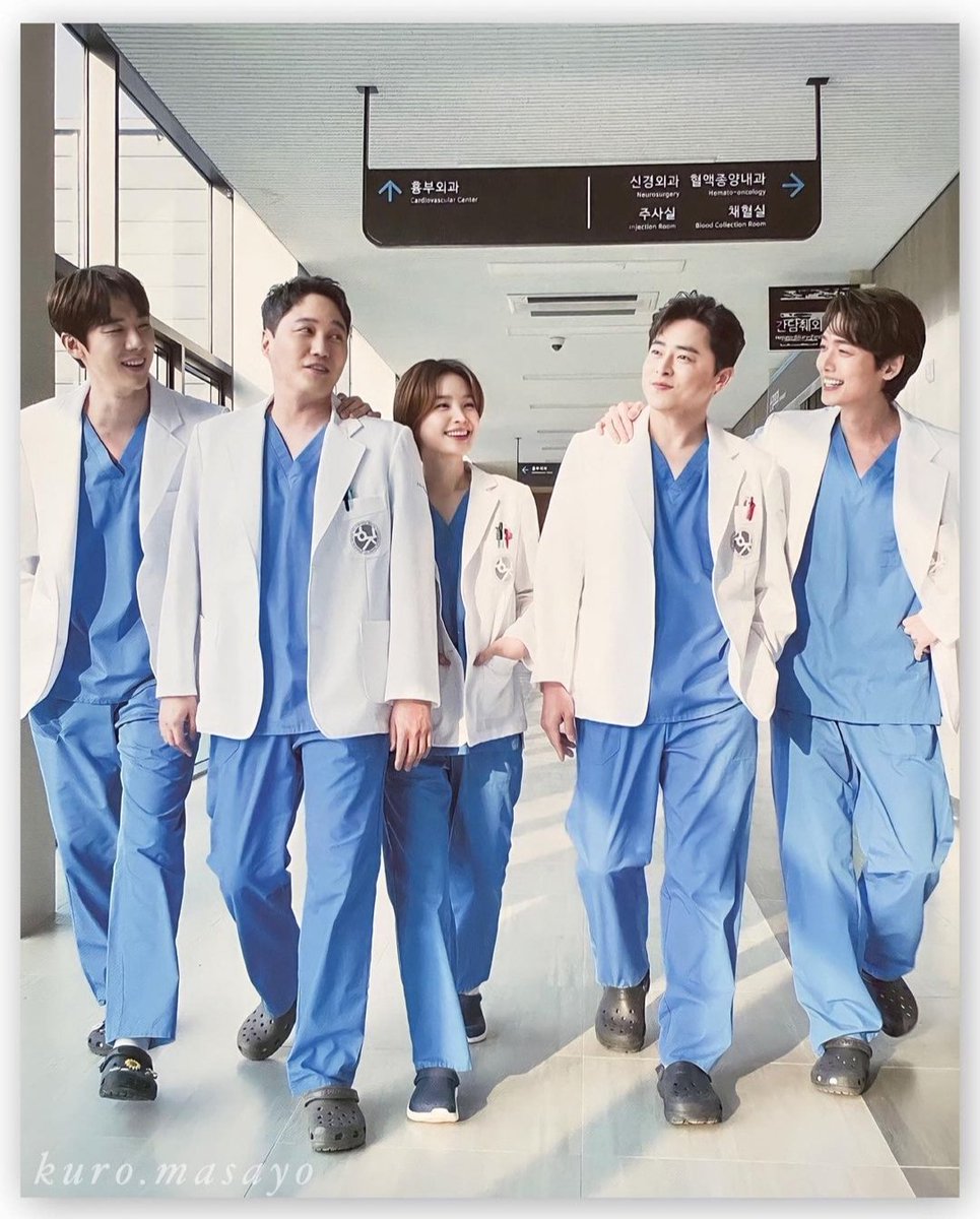 no words can explain how happy I am to see them wearing their scrubs and gowns with THAT Yulje logo. no one must move on fr hospital playlist fam 😭