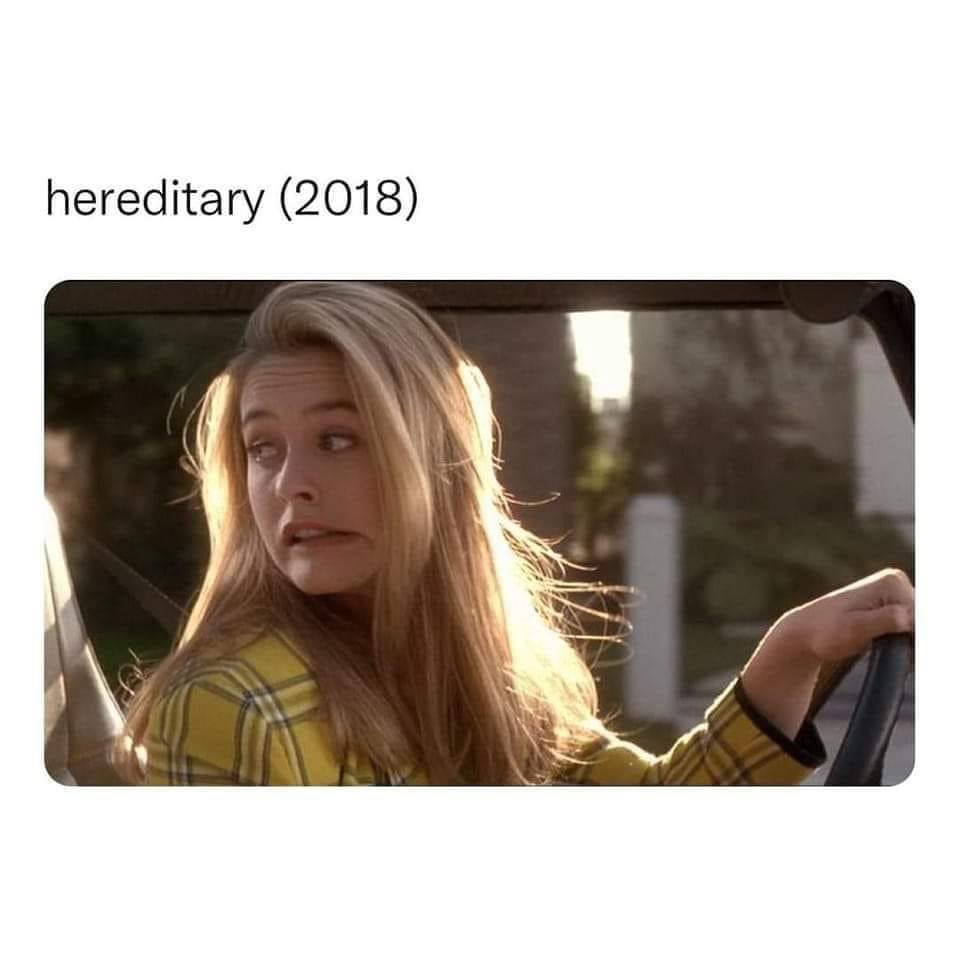 Hereditary is 3/5, at best. Come at me - what do you give it?

#Horror #HorrorFan #HorrorFans #Hereditary #AriAster #A24 #HorrorMovie #HorrorMovies #Clueless #HorrorMemes #Whoops #HorrorAddict #KentoftheDead