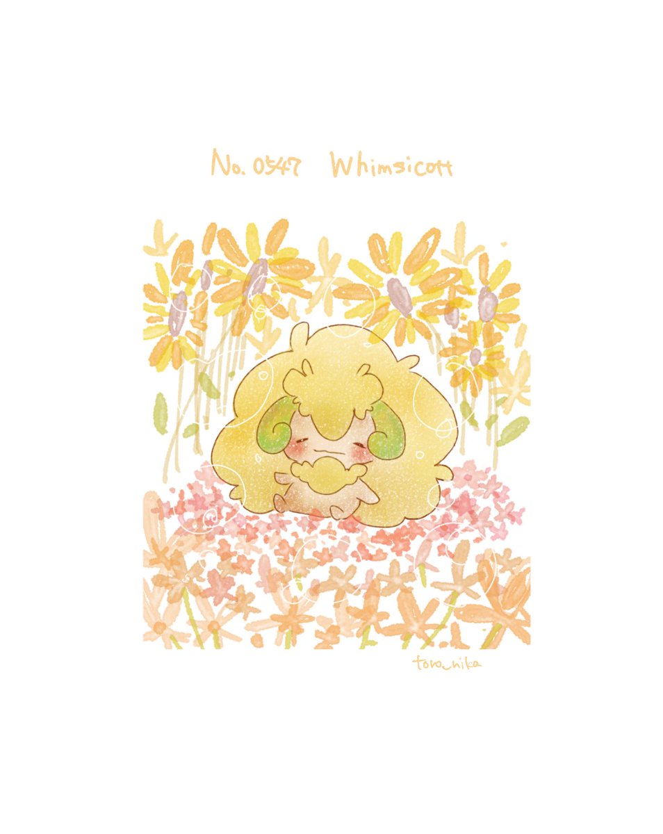 pokemon (creature) no humans closed eyes solo flower white background blush  illustration images