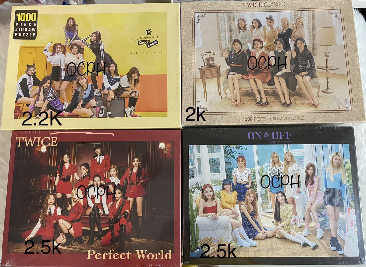 oncecandyph's tweet photo. WTS | LFB | PH #OCPHOnhand 🛒

TWICE 1000 Jigsaw Puzzle SEALED
(TCL 2 Knock Knock, Twice Classic, Perfect World, On &amp; Off)
— official
— mint condi

2k~2.5k payo

💸: gcash
📦: lbc, sco (jnt)

🏷 twice jigsaw puzzle 1000 pieces on &amp; off perfect world twice classic knock knock rare https://t.co/F8Q6X7RLGG