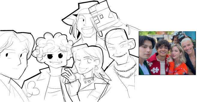 ONE PIECE CAST!!   ispirado en mi amigo @thomdrower #onepiece #ONEPIECENetflix