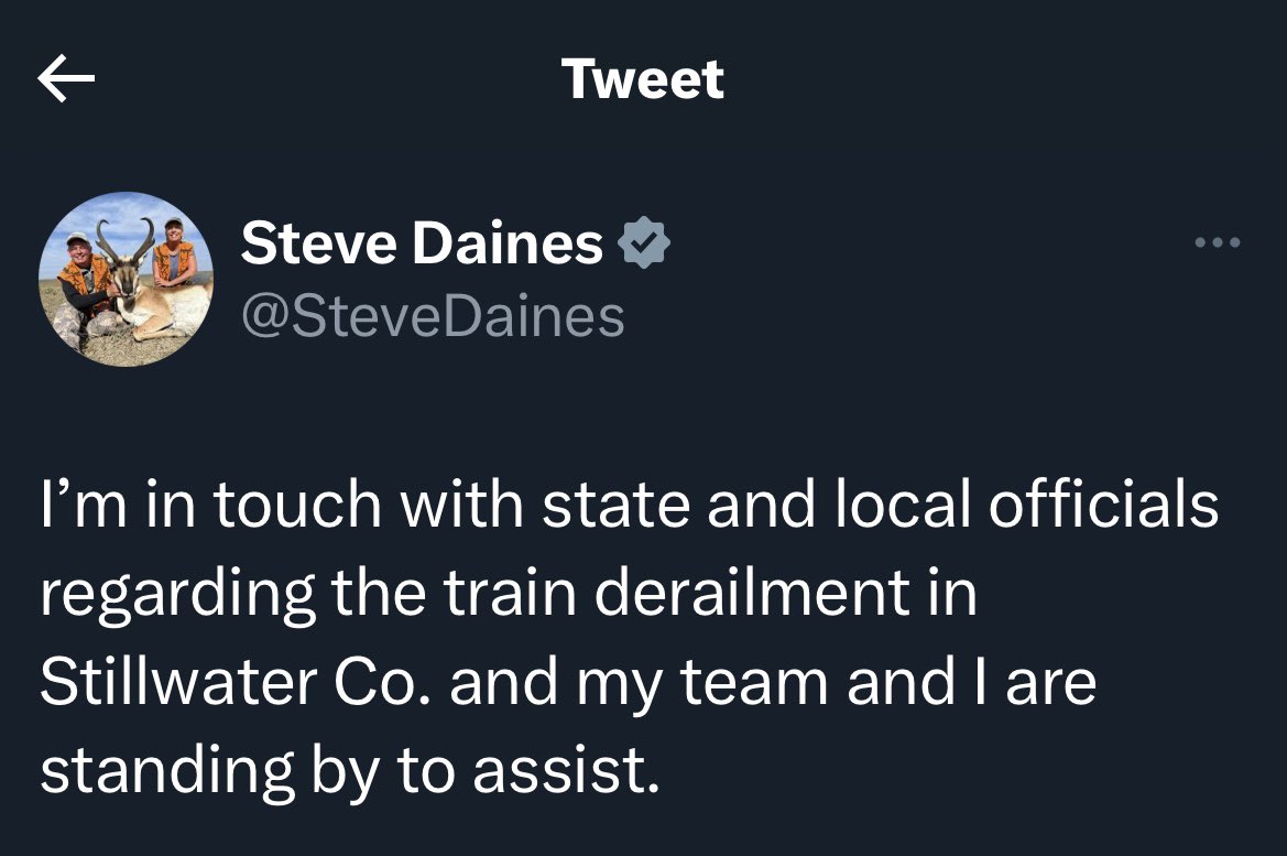 Remember Trump’s Infrastructure Week?
6/5/17
8/15/17
2/12/18
3/29/18 
5/3/19
Etc.
They had the Presidency. They held both the House &amp; Senate. <a href="/GovGianforte/">Governor Greg Gianforte</a> <a href="/SteveDaines/">Steve Daines</a> were there.
Later, @RepRosendale &amp; steve voted against Biden’s plan.
Now they stand by to assess &amp; assist.