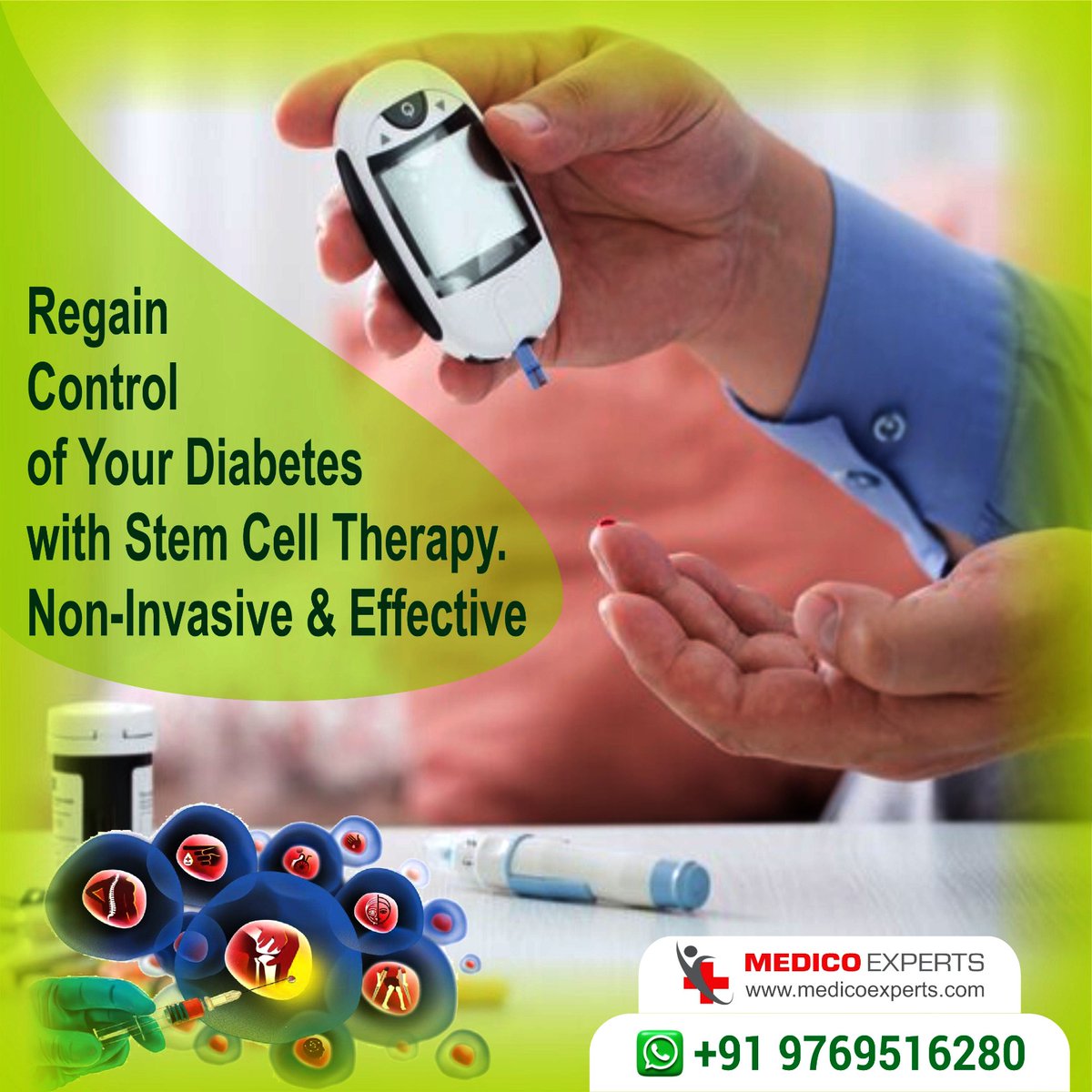 Best Diabetes treatment in India with stem cell therapy 
Know More : medicoexperts.com/diabetes-treat… 
#Diabetes #StemCell  #BestTreatment #MedicoExperts #StemCellTreatment