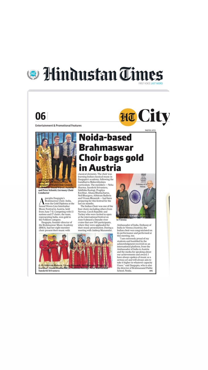 National newspaper <a href="/htTweets/">Hindustan Times</a> speaks of our achievements in Austria . 🙏🙏💐💐💐💐 <a href="/PMOIndia/">PMO India</a> <a href="/rashtrapatibhvn/">President of India</a> <a href="/CMOfficeUP/">CM Office, GoUP</a> <a href="/dmgbnagar/">DM NOIDA Gautam Buddha Nagar</a>