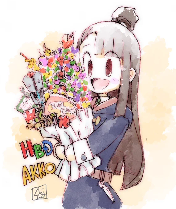 過去絵でごめんね(・×・) #LWA_jp #アツコ・カガリ生誕祭2023 #アツコ・カガリ生誕祭