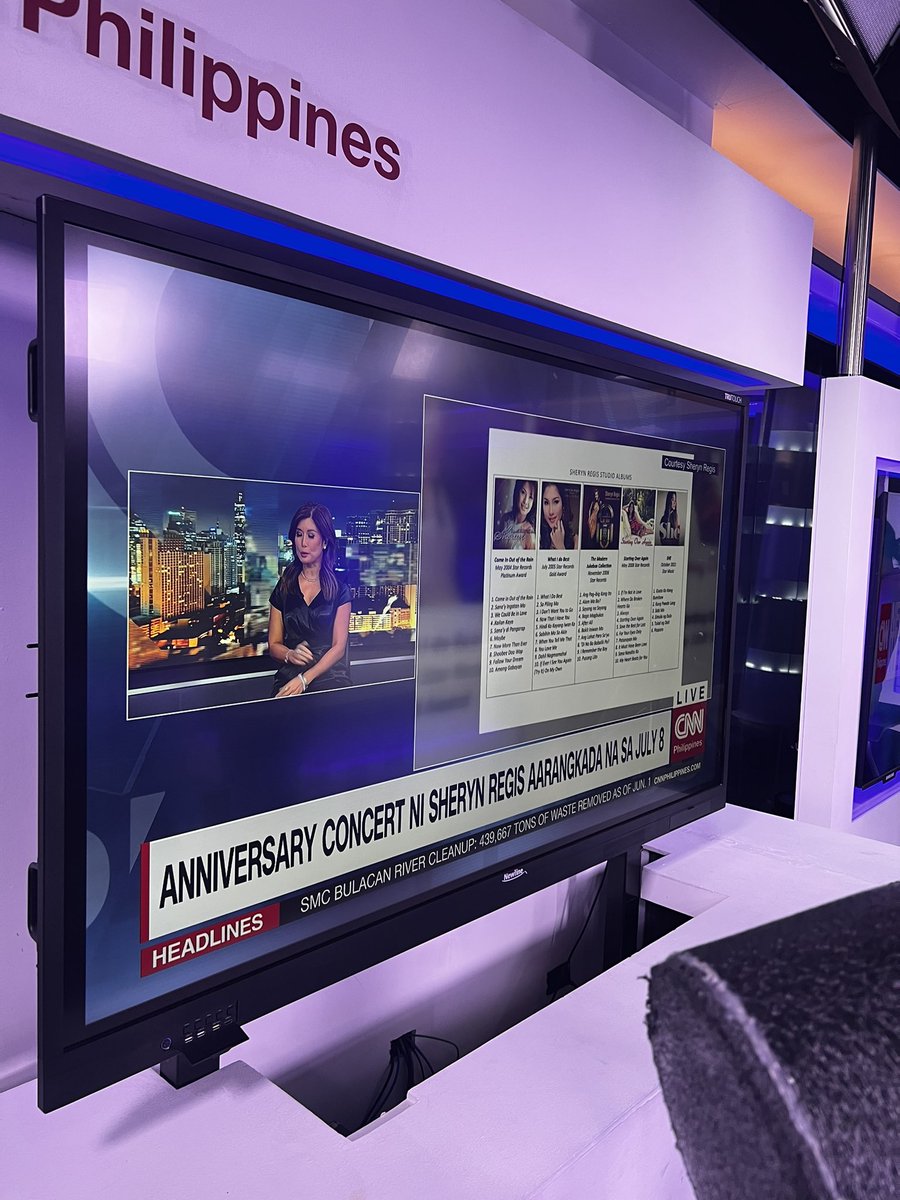 sherynregisreal's tweet photo. Thank you @cnnphilippines for having me 💙 https://t.co/Y7j7QyA2jj