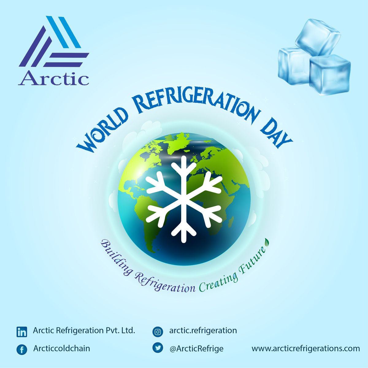 26th June #WorldRefrigerationDay
#pufpanel #roofpanels #insulatedpanels #PIRpanel #wallpanels #floorpanel #cold_room_doors #slidingdoors #swingdoors #hingeddoors #cleanroomdoor #coldstorage #ammoniarefrigeration #coldroom  #turnkeysolutionprovider #iqf 
arcticrefrigerations.com