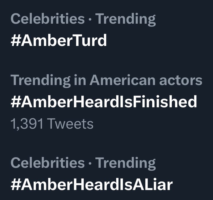 I’d say it was a success for Ambee…

#AmberHeardIsFinished 
#AmberHeardIsAnAbuser 
#AmberHeardIsALiar