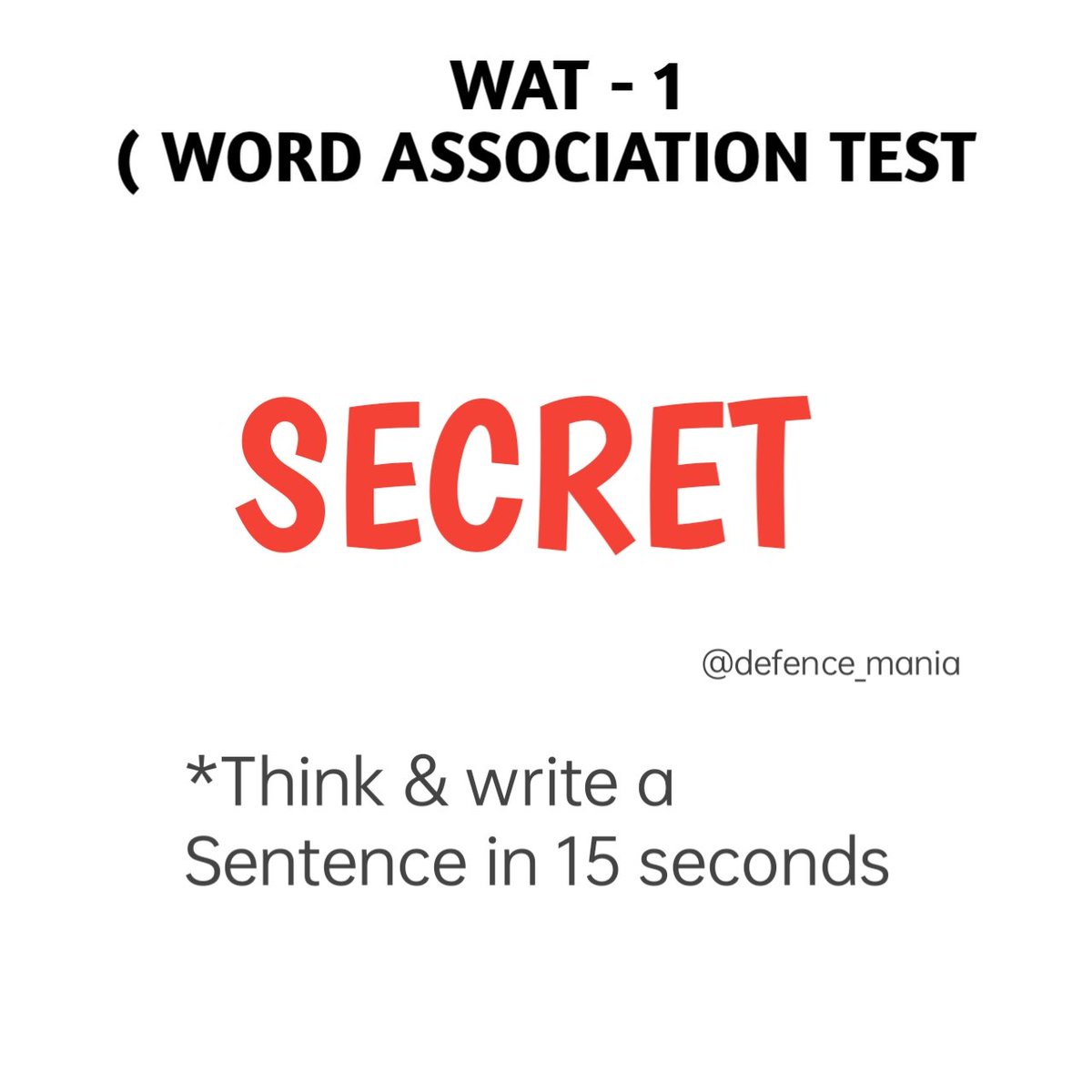 Think &amp; Share your response in 15 seconds ✌️
All the Best 👍