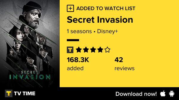 fegullom's tweet photo. I've just started following Secret Invasion https://t.co/Ac2s8d19KG #tvtime https://t.co/bEo4rBODRI
