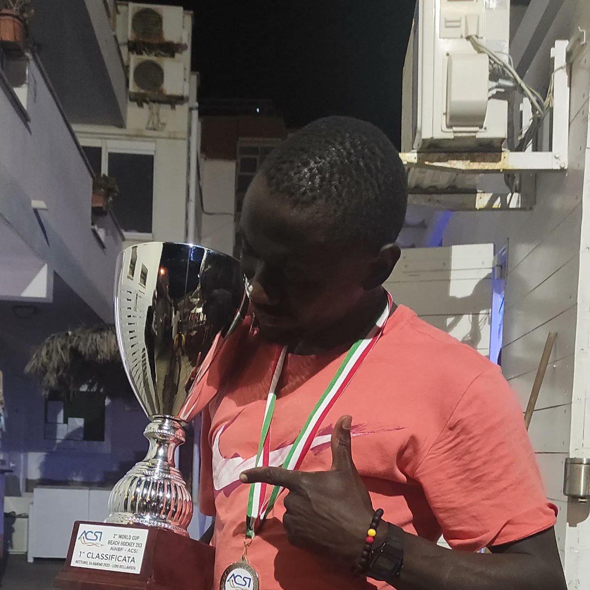 MbabaliInnocent's tweet photo. History is made again in Italy Roma after winning the 2023 (3v3) world cup beach Hockey with #Teamuganda🇺🇬 . https://t.co/in8OpS5bKV