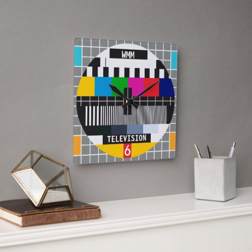 desphology's tweet photo. Customizable Retro Tv Test Card Pattern Square Wall Clock https://t.co/aGeYYkGyhd #zazzle #clocks #clock #homedecor #homedecoration #homedecorationideas #walldecor #timekeepers #retro #tvtest https://t.co/to39U9F6cK