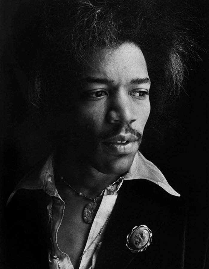 Jimi Hendrix, 1968. Photo by Barrie Wentzell.