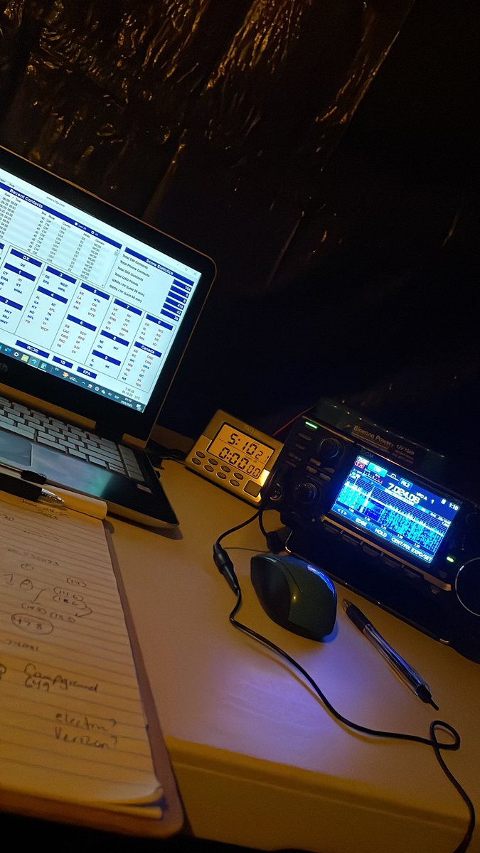 WC3EMILY's tweet photo. #ARRLFD Two ops have hit the hay, two still going on. We. Must. Prevail. https://t.co/mAqrFqlNO8