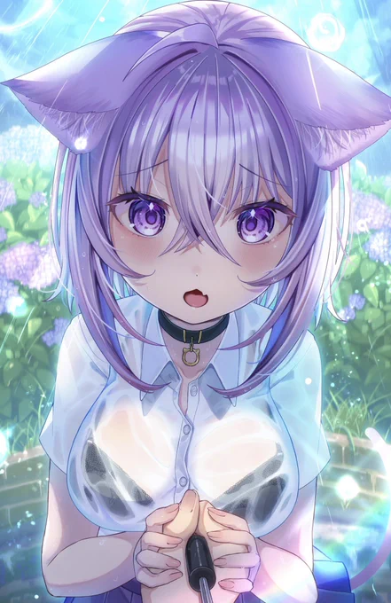 傘入れて!  #絵かゆ