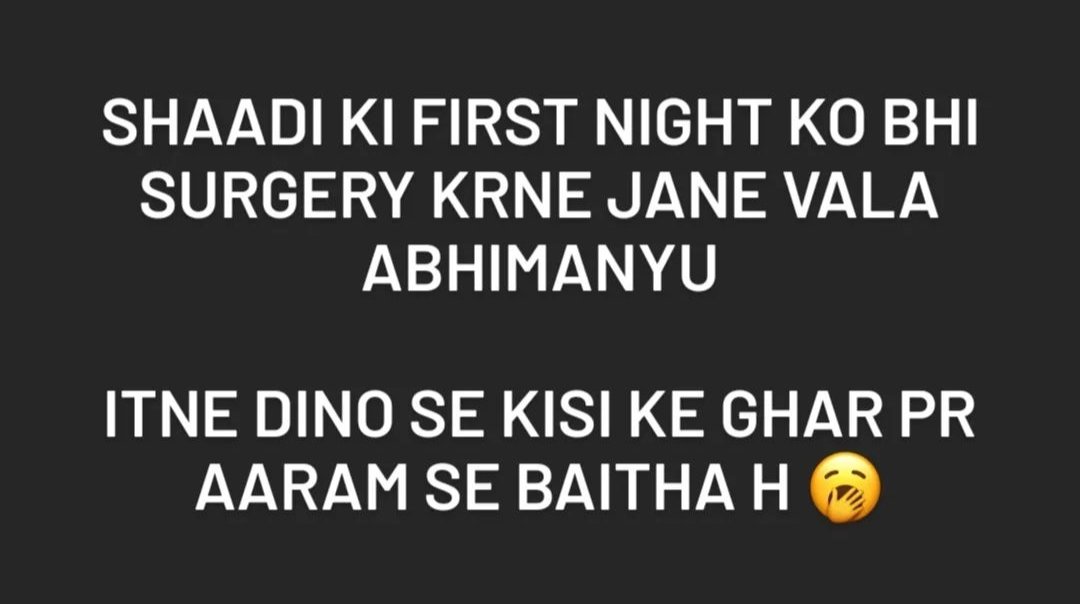 ponvarshini777's tweet photo. Bro successfully forgot that he is a doctor 🤣😵☠️ pic@/karis.xarohi (insta story) #yrkkh #AbhimanyuBirla #bestcardiologist https://t.co/dDGlNgR2JW