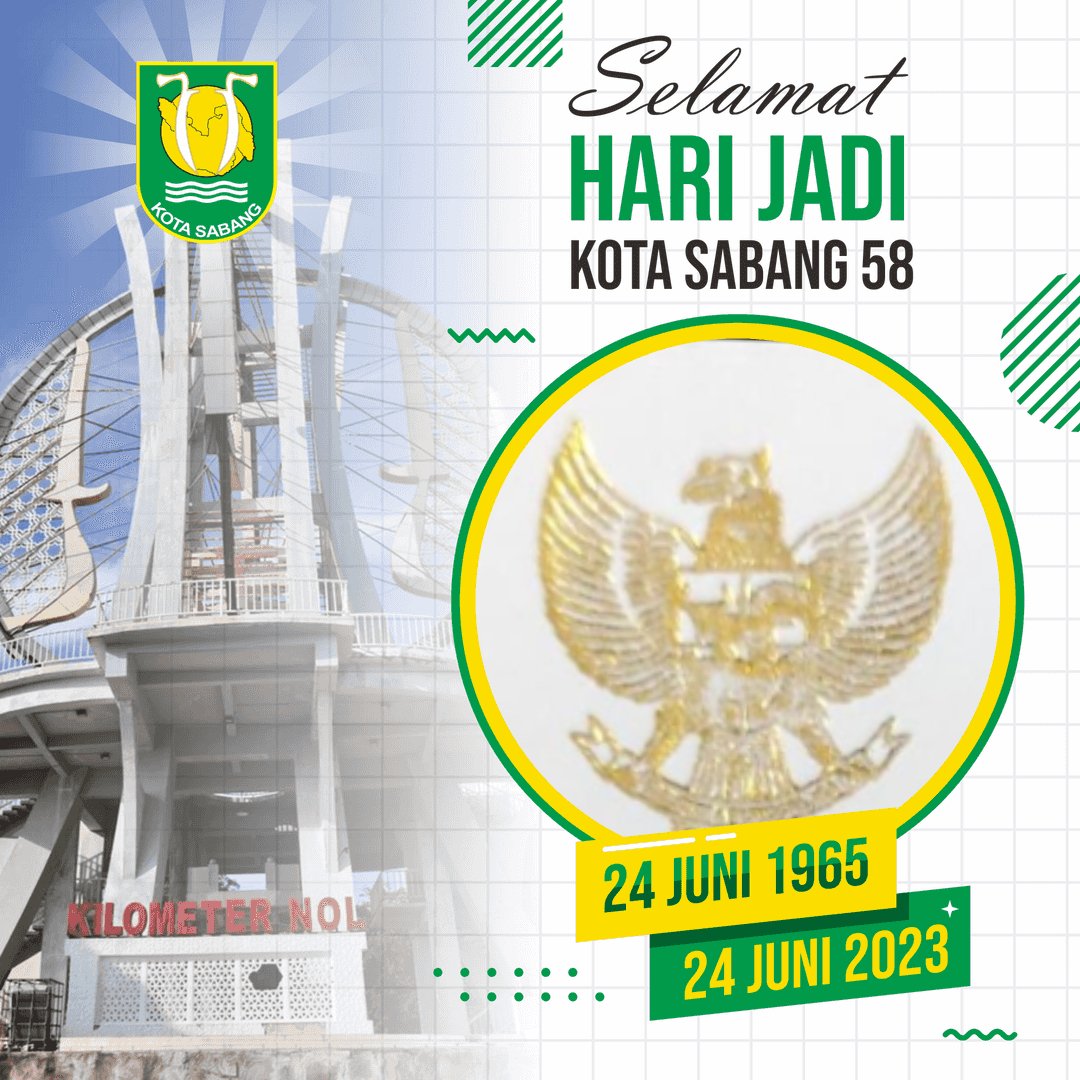 SabangUpdate's tweet image. Selamat Hari Ulang Tahun Kota Sabang yang ke-58, semoga Indonesia dan Kota Sabang Khususnya smakin maju, makin Solid, dan makin sejahtera masyarakatnya!" Aamiin..
#SabangUpdateIG #SabangUpdateOfficial
#SabangUdatetiktok