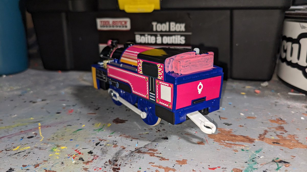 TB90ProdNew's tweet photo. Here's Ashima as of now. She is looking great. I can't wait to get her finished.
#thomas #thomasandfriends #plarail
#プラレー #プラレール #プラレールトーマス #tomy #tomythomas #plarailthomasandfriends #plarailthomascustom #plarailthomascustoms https://t.co/b8m9KJUvZd