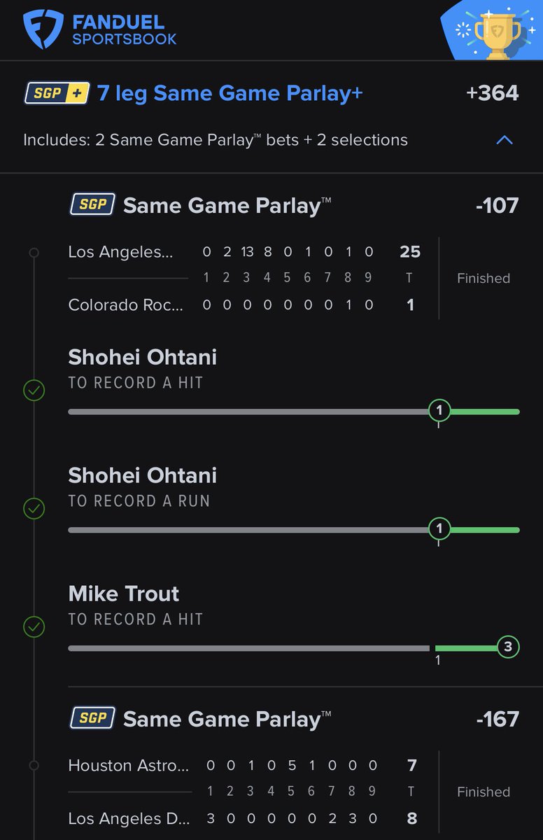 HighCHOO_Flock's tweet photo. Roller didn’t hit earlier but we still ended up being up 10+ units on the week!! #GamblingTwitter #Rockies #Angles #MLB https://t.co/gMyjI3doBD