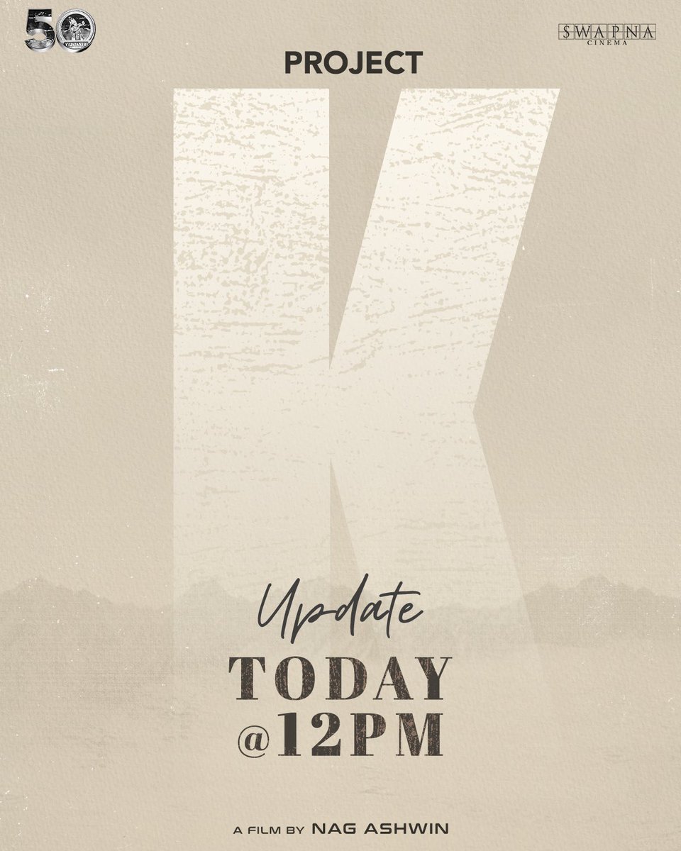 #ProjectK update today at 12 PM.