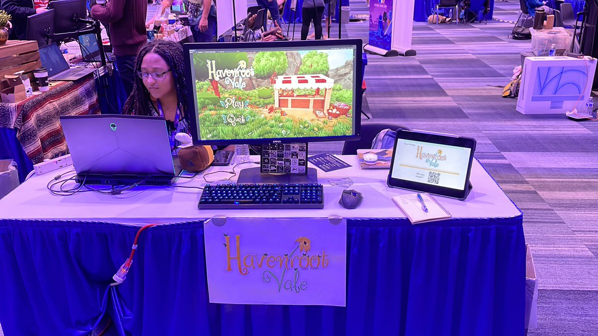 Checking out #GDEX2023 #originsgameexpo2023 in #ColumbusOH 
#indiegames #indiedev #gamedev
*Greater Columbus Convention Center*

Game:
Havenroot Vale
<a href="/cphoenixgames/">Havenroot Vale | Confused Phoenix Games</a>