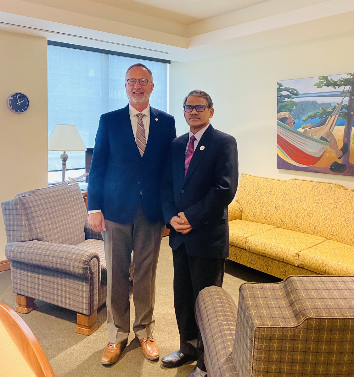 #Bangladesh’s Inclusion in the #SDS. 
I met the Hon. <a href="/BradRedekopp/">Brad Redekopp</a> MP on the last day (3 days ago) of the session before <a href="/OurCommons/">House of Commons</a> went to summer recess. 

Given the unusual &amp; unexplained delay of inclusion of #Bangladesh in the #SDS, I proposed to him that there can be a