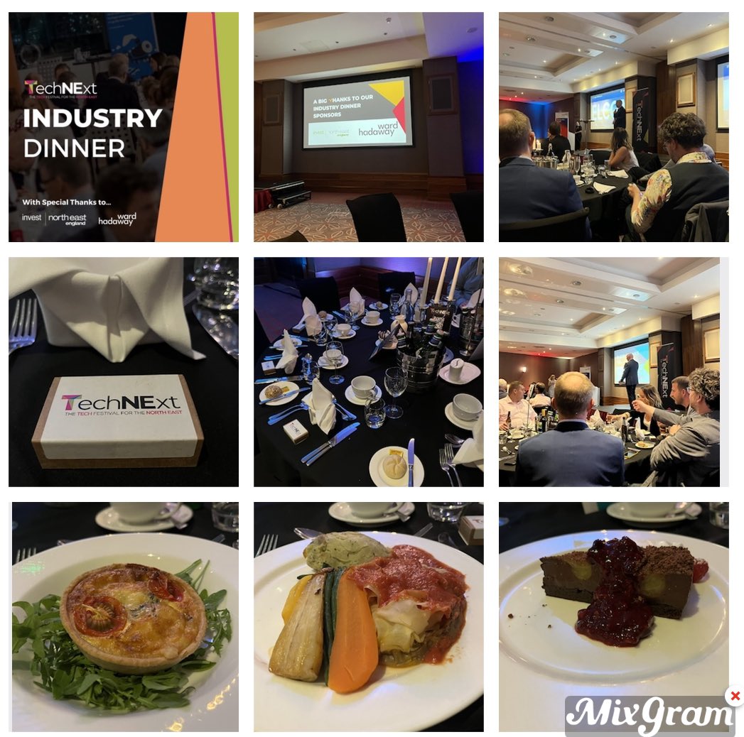 . Industry Dinner 🍽️ 

I would like to thank @dynamonortheast @SunSoftCity for the fantastic opportunity to attend the #TechNExt23 @TechNExt_UK Industry Dinner at @RadissonHotels on Tuesday evening.

It’s always a pleasure connecting with peers, tech entrepreneurs & businesses.