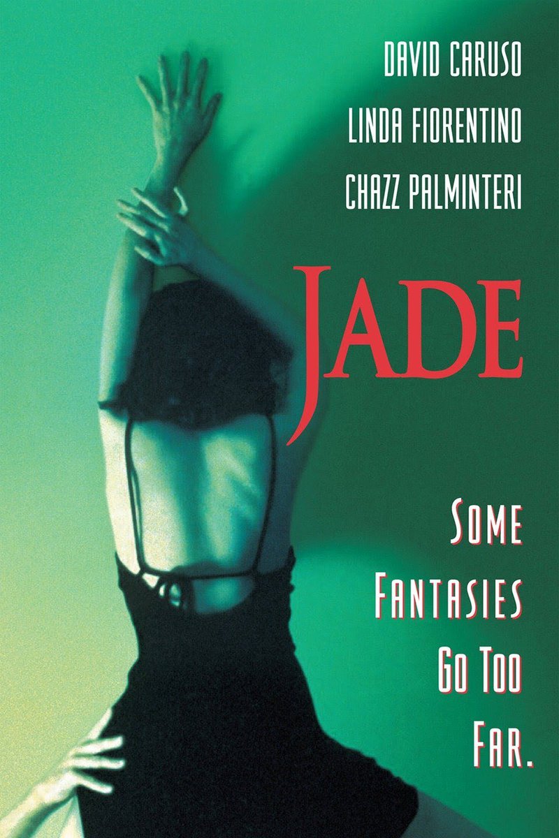 projexpod's tweet photo. Watching JADE (1995) on the Criterion Channel. Cuz it’s the Friedkin weekend, baby. https://t.co/X9uCy7Ri1V