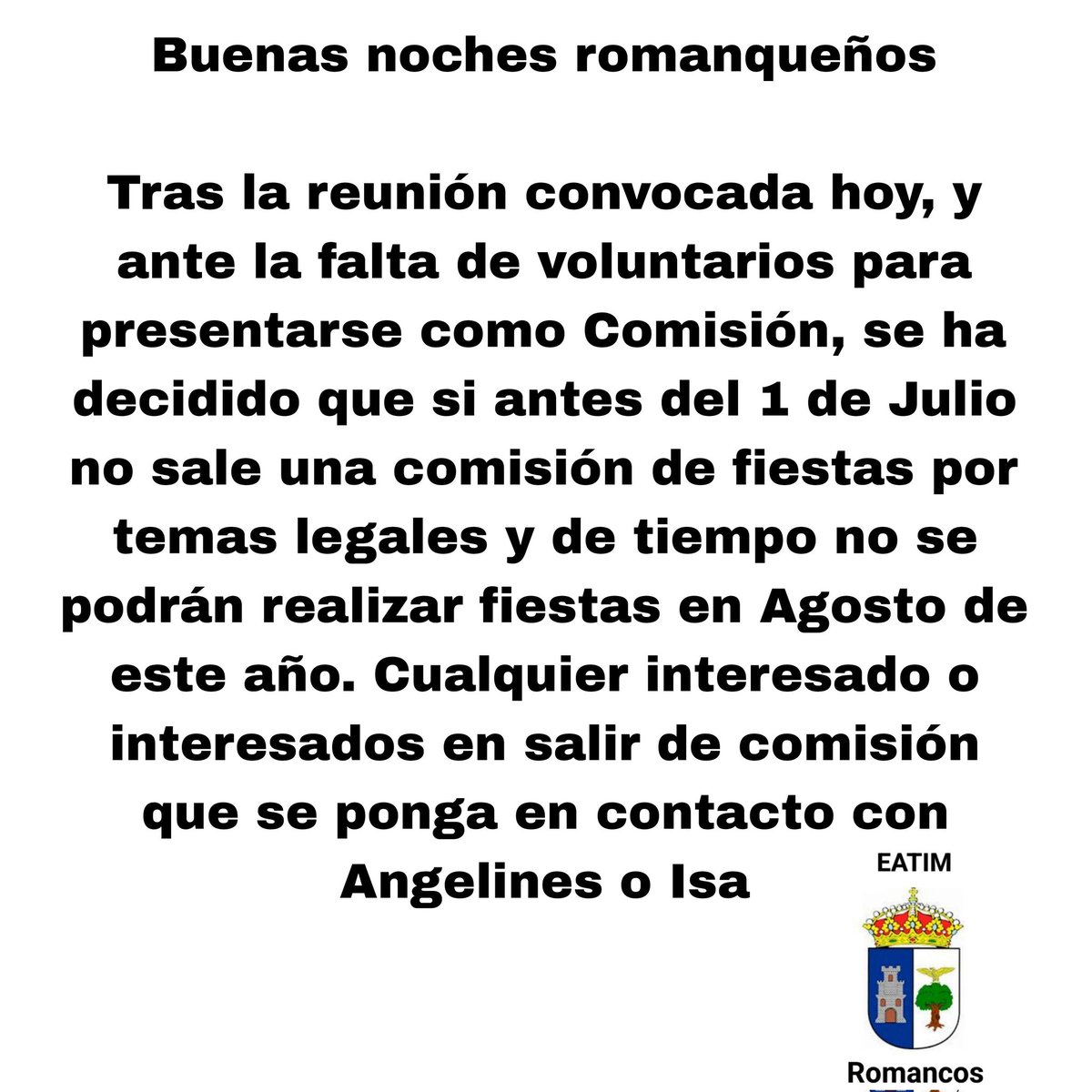 aytoromancos (@aytoromancos) on Twitter photo 