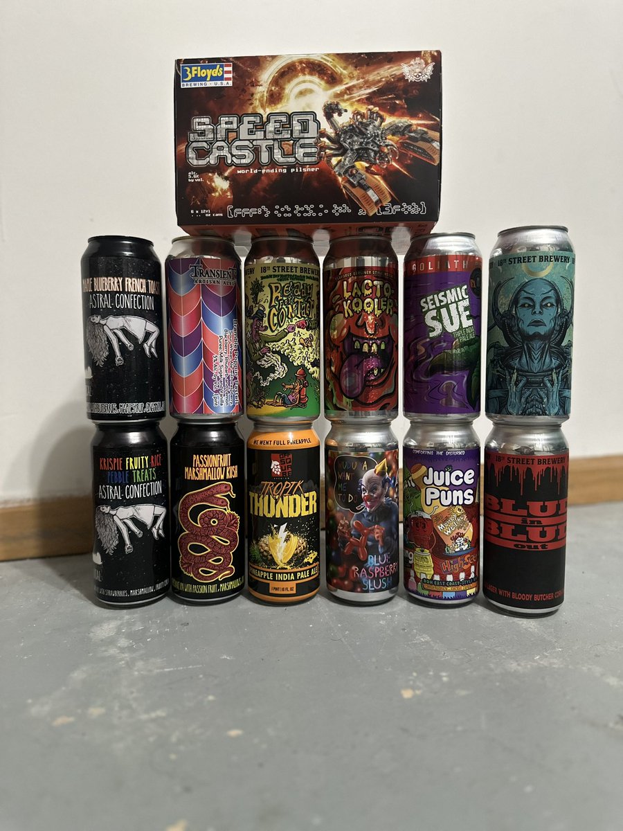JiggyFr3sh219's tweet photo. @TeamMUJ X @InformdJuggalos pickups for the Intergalactic Craft Beer Exchange!! 👽🛸🍻 https://t.co/jSOaBC0Zoa
