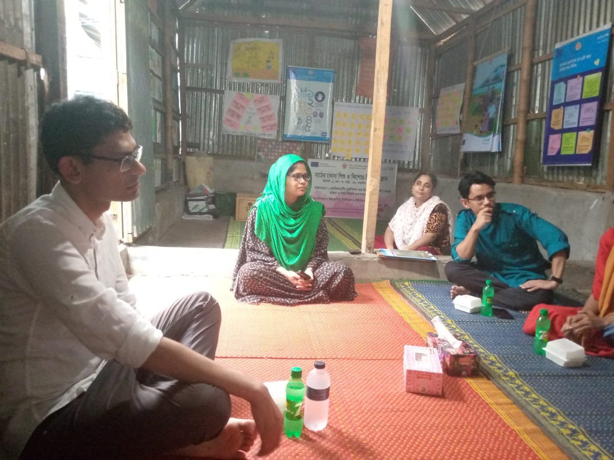 Zaki Wahhaj (@zaki_wahhaj) on Twitter photo Listening to young paralegals -- volunteers trained by BLAST -- in Korail slum, Dhaka last week about their activities and insights about #childmarriage practices, hard-hitting and inspiring in equal measure.
<a href="/GlobalInnovFund/">Global Innovation Fund</a> <a href="/EconUniKent/">School of Economics</a> Listening to young paralegals -- volunteers trained by BLAST -- in Korail slum, Dhaka last week about their activities and insights about #childmarriage practices, hard-hitting and inspiring in equal measure.
<a href="/GlobalInnovFund/">Global Innovation Fund</a> <a href="/EconUniKent/">School of Economics</a>