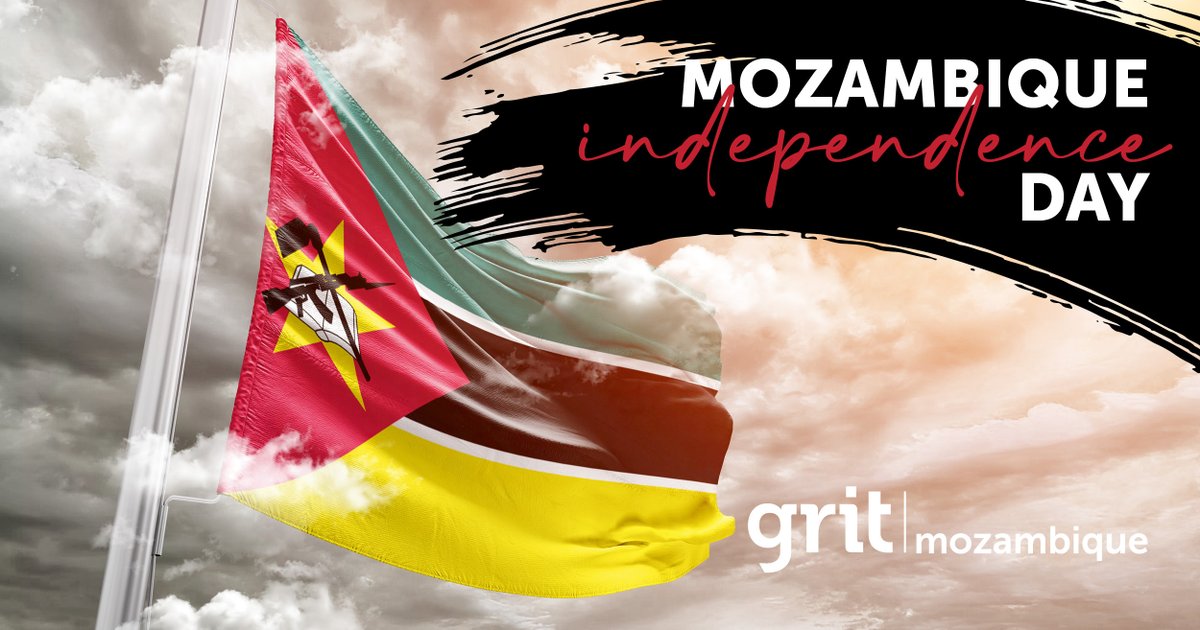 Happy Mozambique Independence Day to all. Here’s to celebrating almost 50 years of freedom!

#GritAfrica #ImpactBeyondBuildings #Mozambique