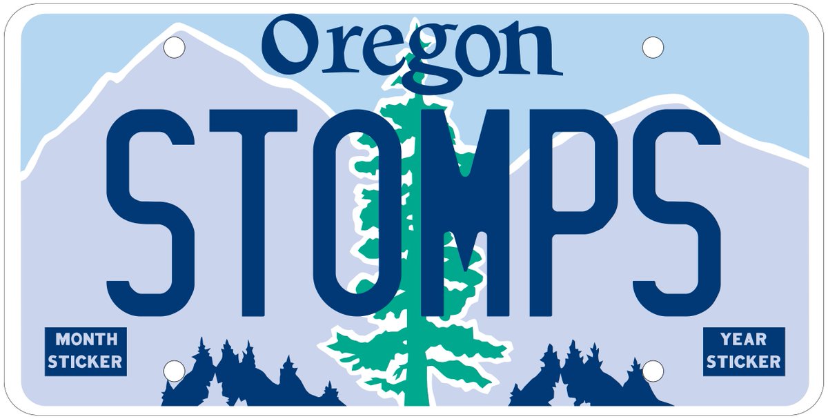 Custom Oregon Plates on Twitter "The Custom Oregon Plate STOMPS was available, but is now