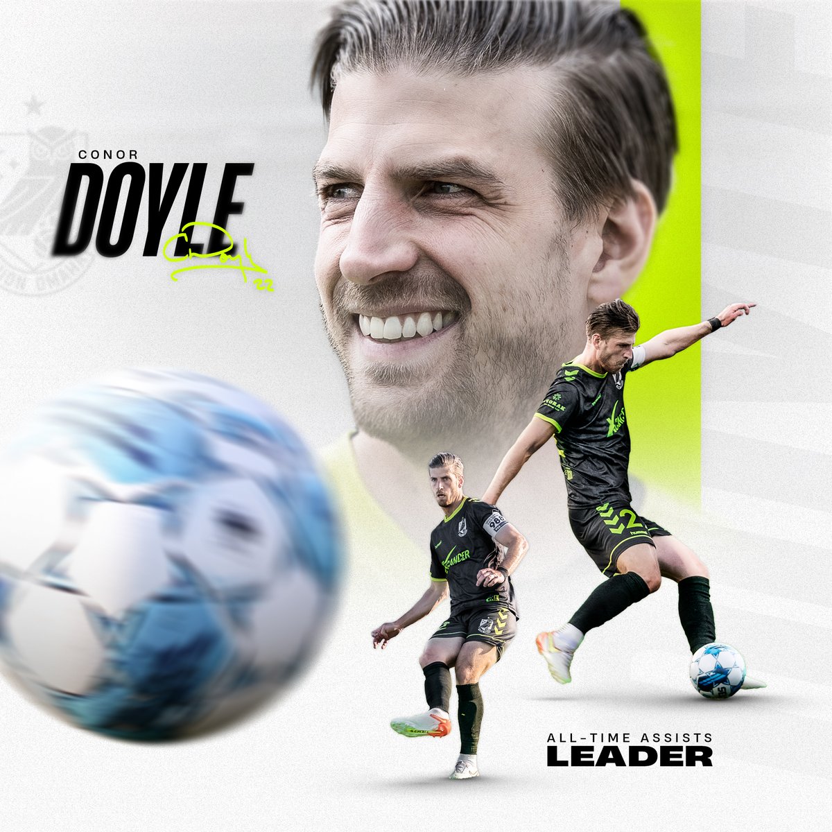 👟 Forever etched into our history.

Help us congratulate @ConorDoyle14 on becoming the club's all-time assists leader after setting up last night's opener!

#OneMeansAll