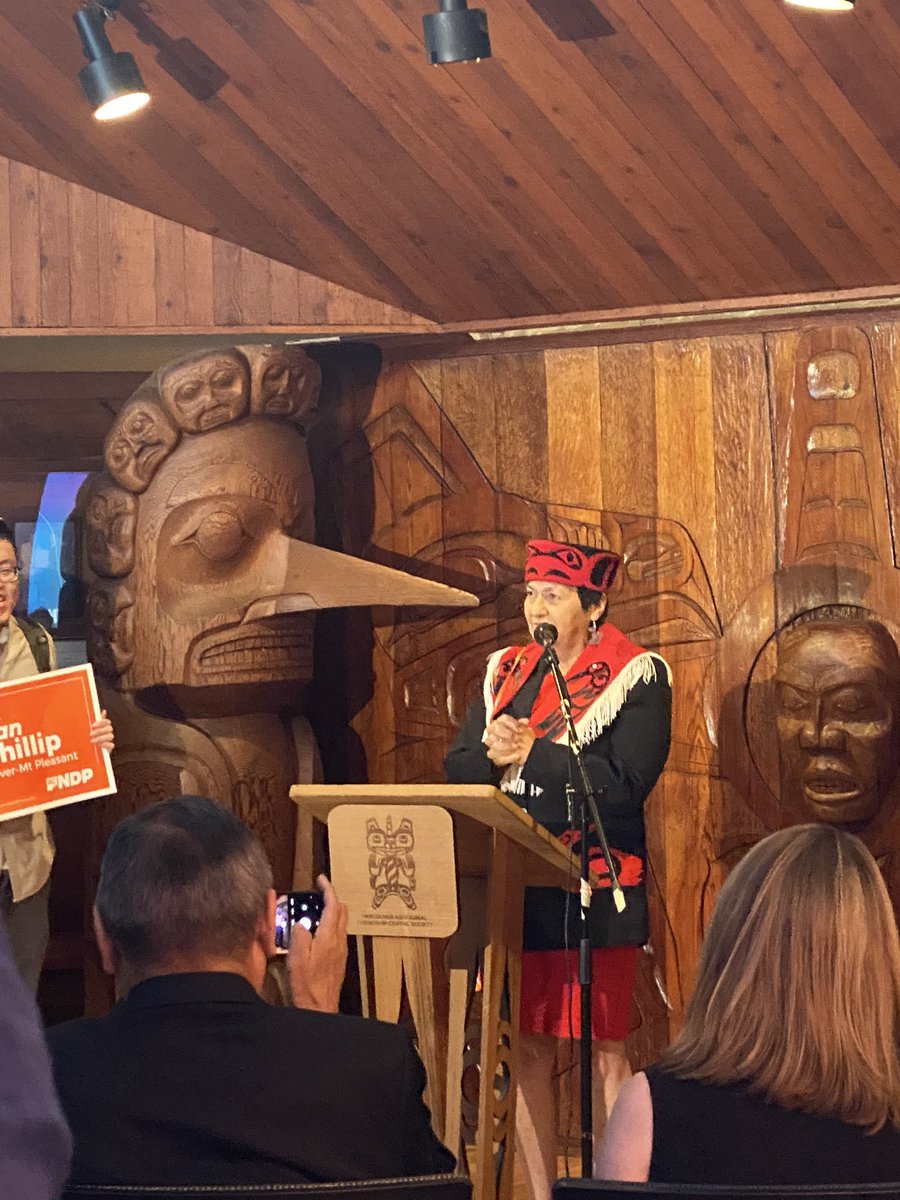 Congratulations to my sxəyəł Joan Phillip newly elected MLA for Vancouver - Mt Pleasant (NDP). Historic Night for my amazing relation! Joan’s late father and my late father were brothers ❤️🙏