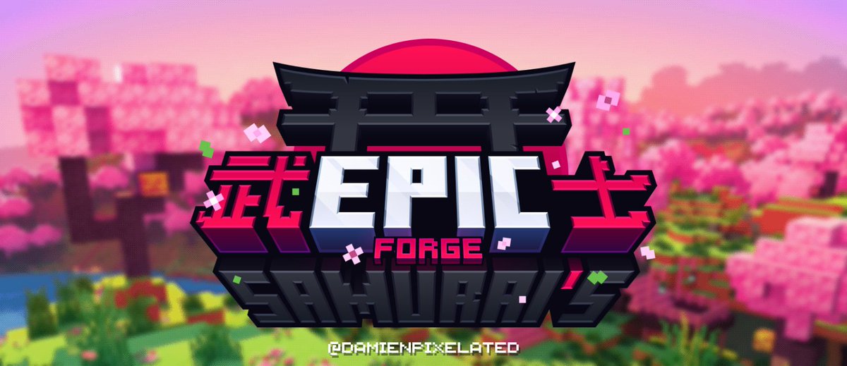 DamienPixelated's tweet photo. New logo for Epic Samurai's mod🌸

#minecraft https://t.co/FxOf0IrJvp