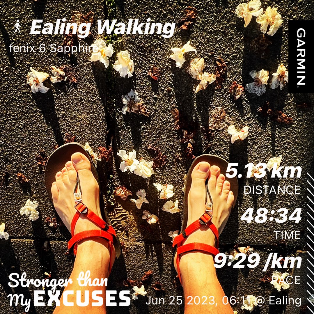 25/30 ✅
Stay active everyday 💥
Morning walk 🚶🏻‍♂️before work 🤘🏻
Have nice day everyone 😎
#slowherochallenge 
#slowherojune30 
#slowheroteam
#sebaslowteam
#walk
#walking
#spacer
#monksandals
#sandały 
#hanwell
#london
#ealing