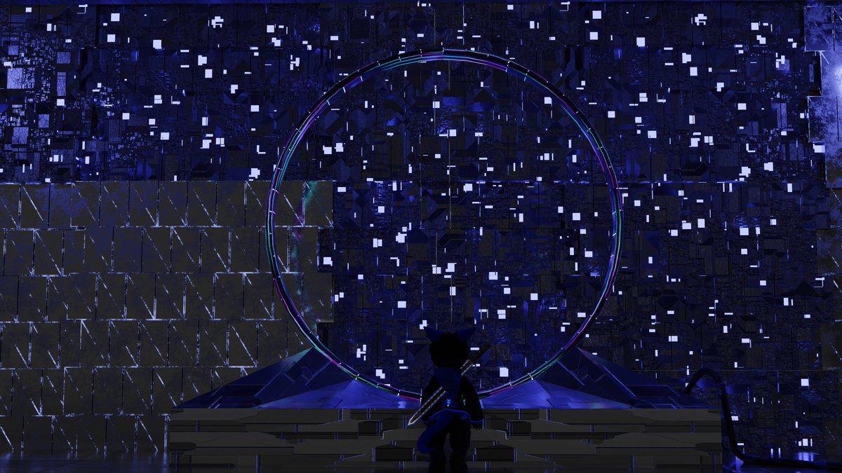 Tronis_20's tweet photo. Finished making a portal frame. now the question is will it work.

#Blender_Art #furryart #VRChat https://t.co/ksGHov3tFX